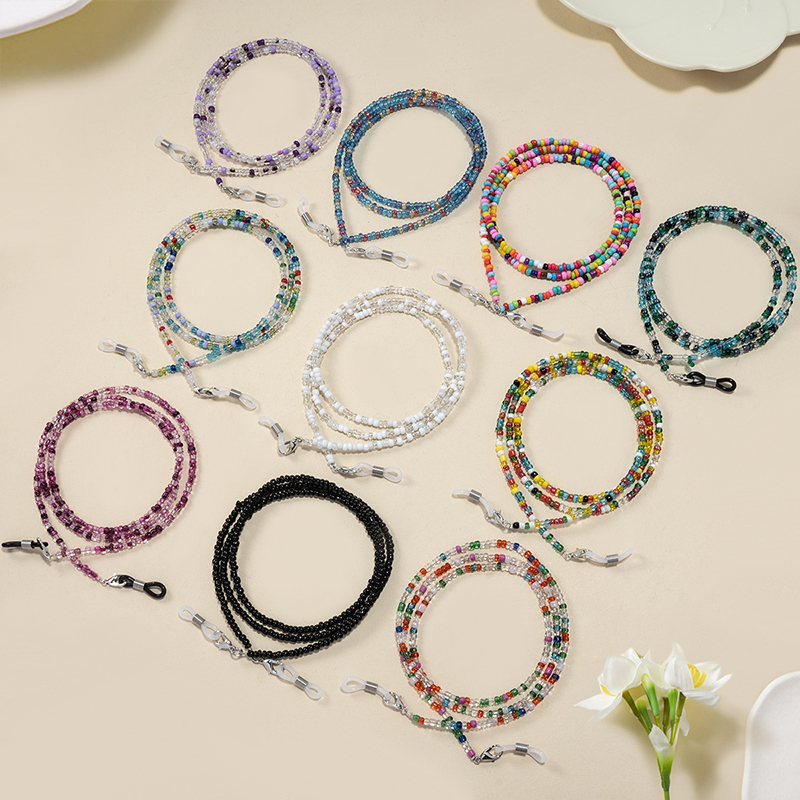 Colorful Rice Bead Glasses Cha - đánh giá và giá Mask Chain Holder