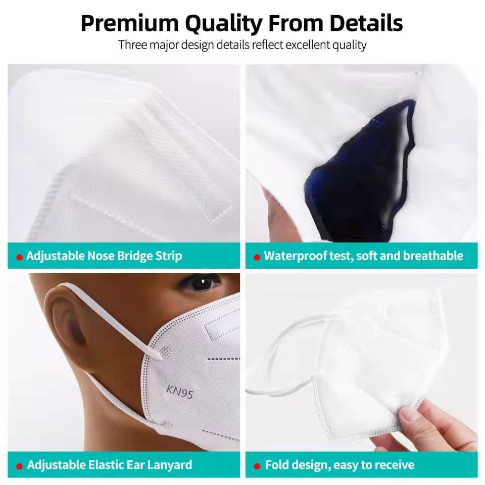 10-100Pcs Adult FFP2 Masks CE  - đánh giá và giá Disposable Surgical Mask