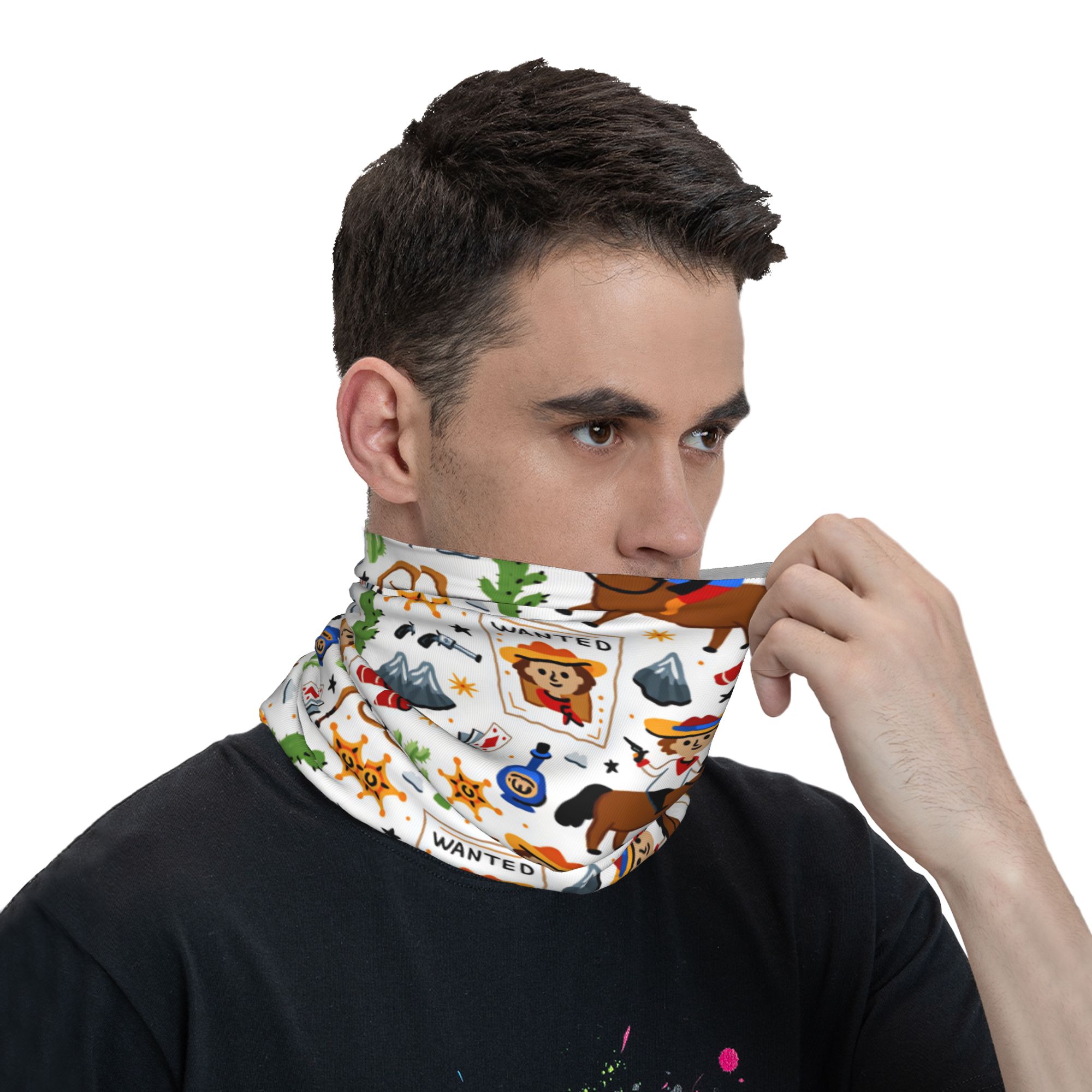 Cartoon Kids Western Cowboy Ba - đánh giá và giá Kids Face Mask