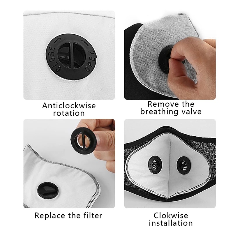 Cycling Dustproof PM2.5 Active - đánh giá và giá Dust Mask Construction