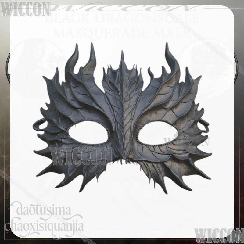 Black Dragonscale Masquerade M - đánh giá và giá Black Face Mask Pack